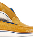 Paul Parkman Men's Smart Casual Perforated Leather Loafers Beige (ID
