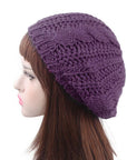 Ladies Soft Knit Beanie Crochet Knitted Style Beanie Hat for Women Slouchy Hats - Toi ‘n’ Moi Ltd