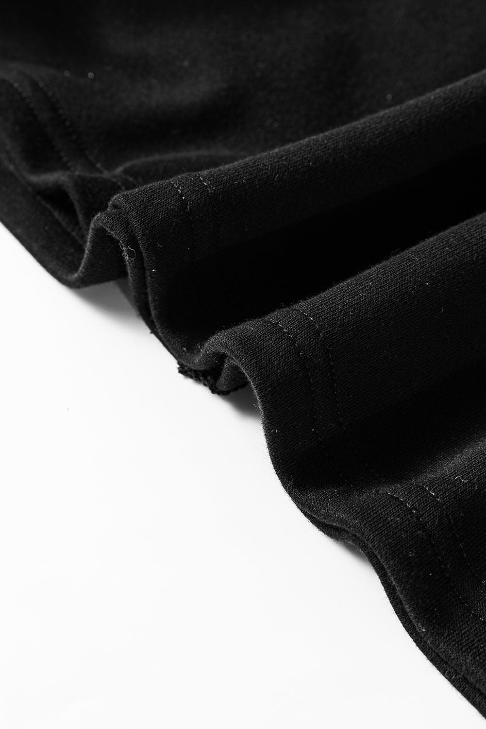 Black Striped Colorblock Patchwork Collar Sweatshirt - Toi ‘n’ Moi Ltd