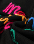 Black Tinsel Merry & Bright Round Neck Plus Size Sweater - Toi ‘n’ Moi Ltd