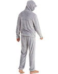 Snuggaroo Mens Soft Fleece Hooded Pjs Pyjama Bottoms Top Loungewear Set - Toi ‘n’ Moi Ltd