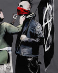 Banksy Anarchist Punk and His Mother Artwork T-Shirt - Toi ‘n’ Moi Ltd