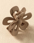 Camel Sweet Hollowed Flower Shape Claw Clip - Toi ‘n’ Moi Ltd