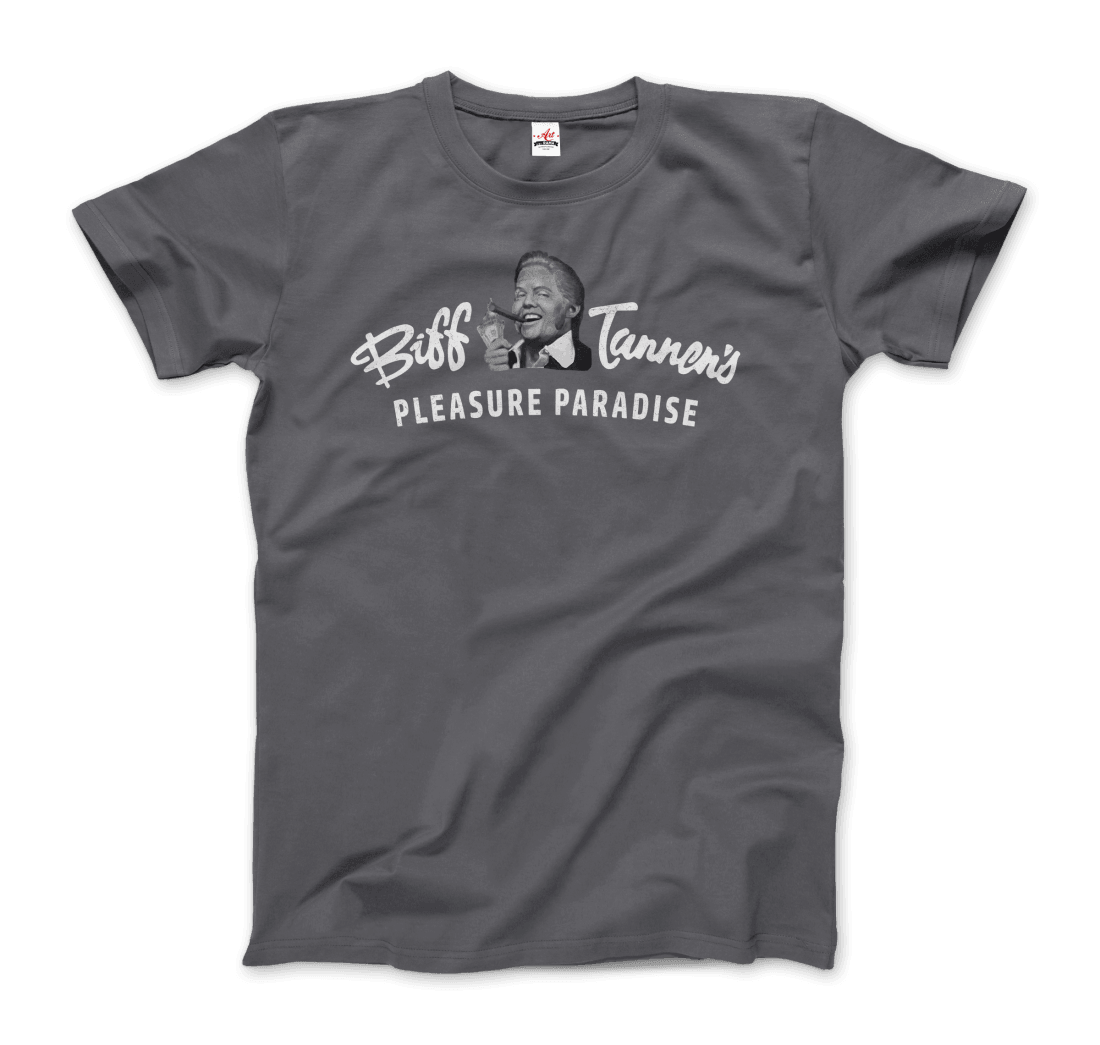 Biff Tannen's Pleasure Paradise Dusted Logo - Back to the Future T-Shirt - Toi ‘n’ Moi Ltd