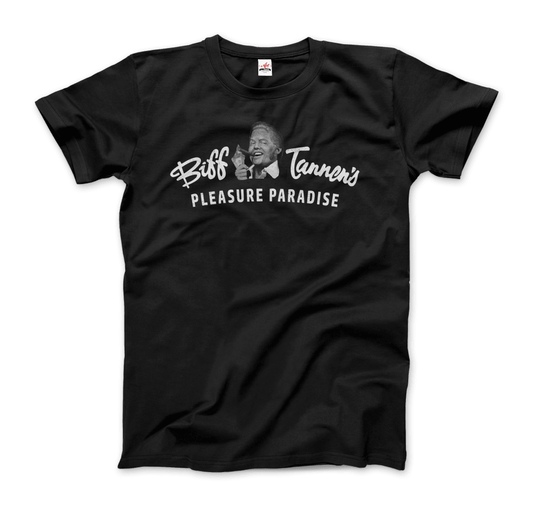 Biff Tannen's Pleasure Paradise Dusted Logo - Back to the Future T-Shirt - Toi ‘n’ Moi Ltd