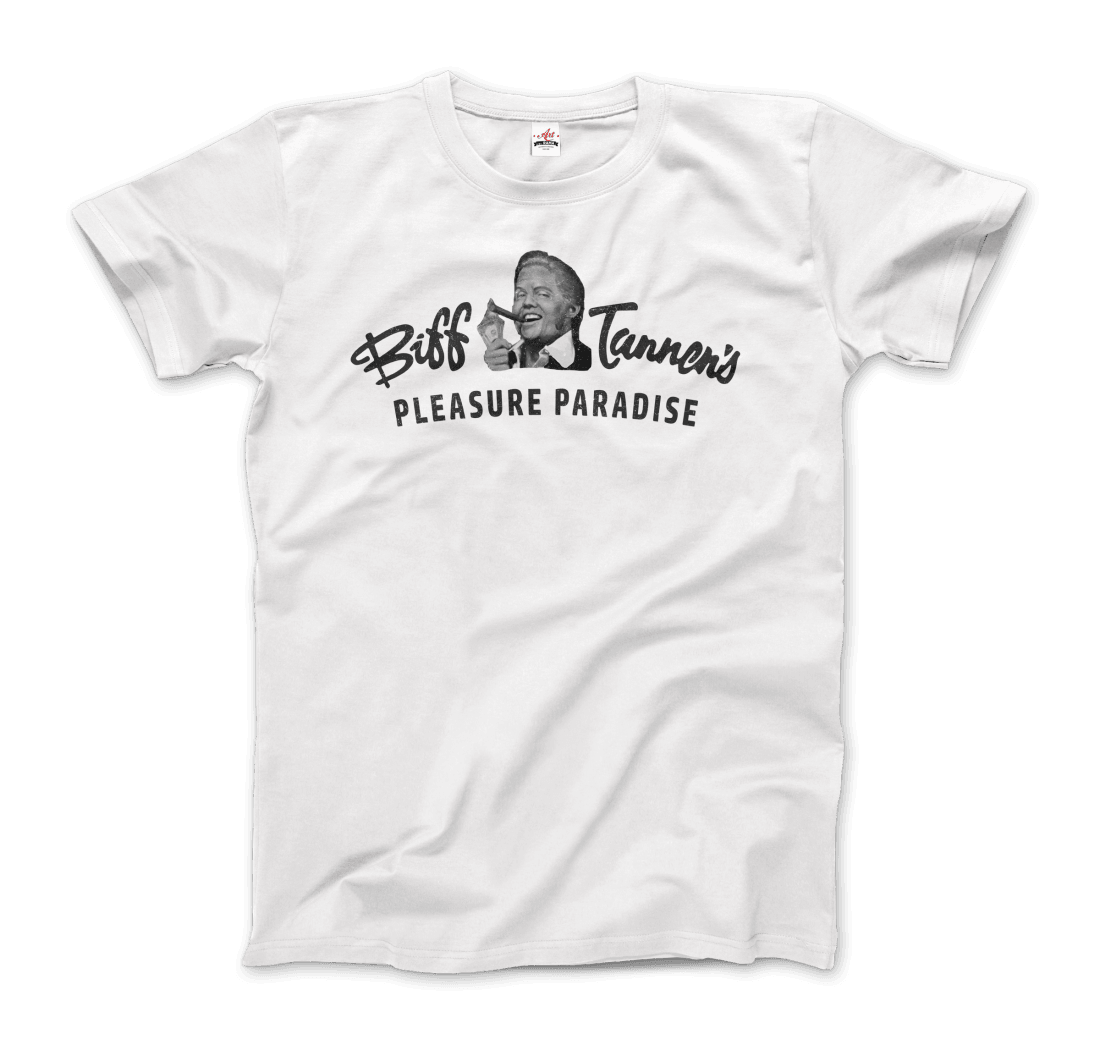 Biff Tannen's Pleasure Paradise Dusted Logo - Back to the Future T-Shirt - Toi ‘n’ Moi Ltd