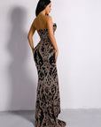 Black Embellished Sequin Gown - Toi ‘n’ Moi Ltd