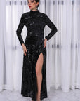 Black Sequin Gown - Toi ‘n’ Moi Ltd