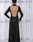 Black Sequin Gown - Toi ‘n’ Moi Ltd