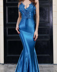 Blue Evening Gown - Toi ‘n’ Moi Ltd