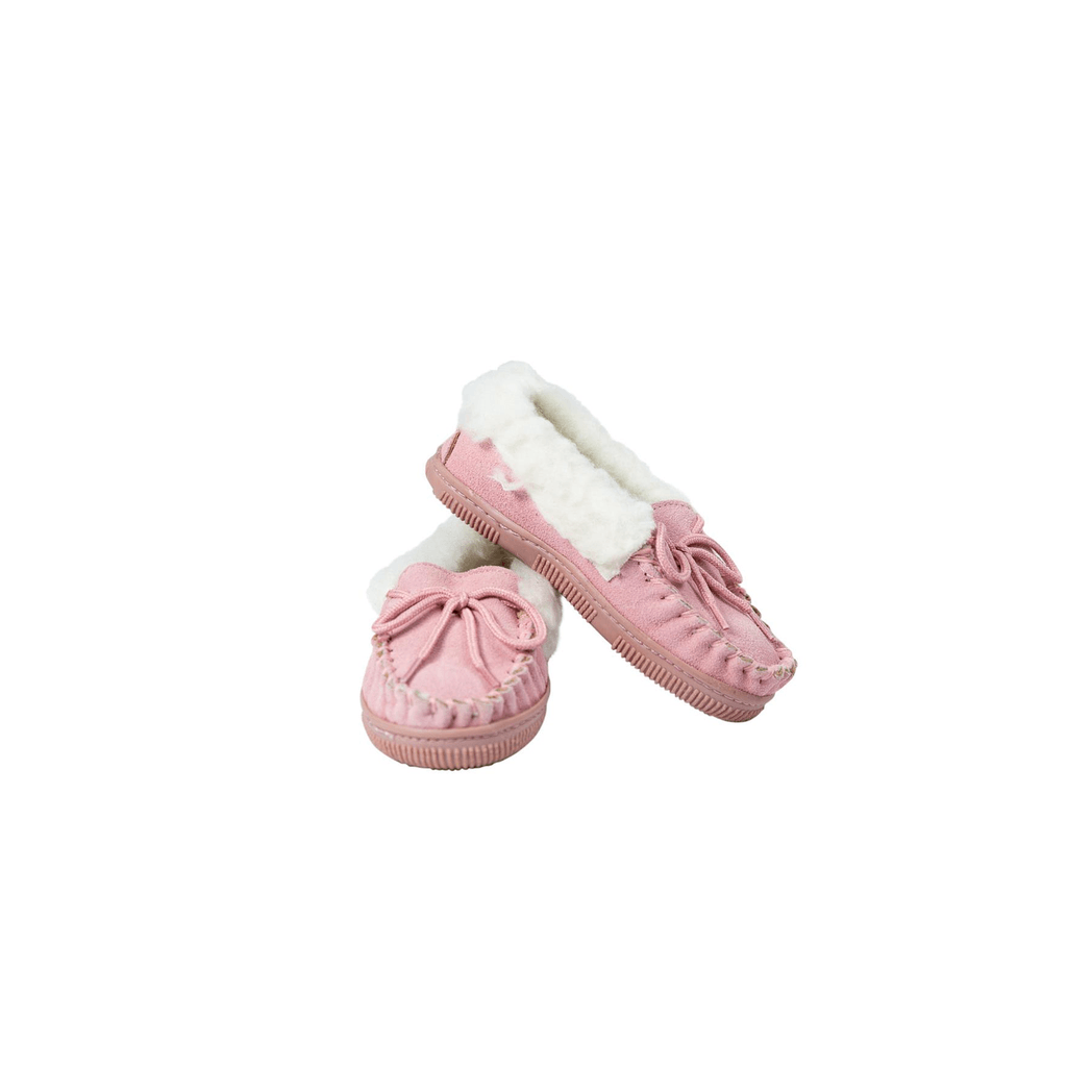 Nordvek Childrens Suede Moccasin Slippers - Rubber Sole - 435-100 - Toi ‘n’ Moi Ltd
