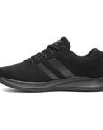 Mens Trainers Black Adults Lace up Casual Sportswear Knitted SIZE - Toi ‘n’ Moi Ltd