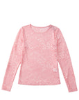 Blossom Floral Lace Sheer Long Sleeve Top - Toi ‘n’ Moi Ltd