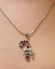 Christmas Candy Cane Necklace