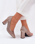 Block heel pumps model 209778 Step in style - Toi ‘n’ Moi Ltd