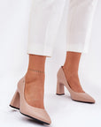 Block heel pumps model 209780 Step in style - Toi ‘n’ Moi Ltd
