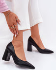 Block heel pumps model 209782 Step in style - Toi ‘n’ Moi Ltd