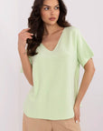 Short sleeve sweater model 211456 Italy Moda