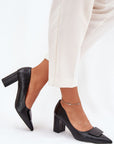 Block heel pumps model 216022 Step in style