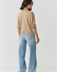 Turtleneck model 217392 Makadamia