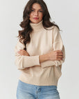Turtleneck model 217393 Makadamia
