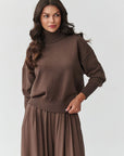 Turtleneck model 217394 Makadamia