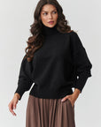 Turtleneck model 217395 Makadamia