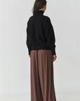 Turtleneck model 217395 Makadamia