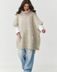 Turtleneck model 217656 Makadamia