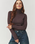 Turtleneck model 219742 Makadamia