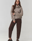 Turtleneck model 220795 Makadamia