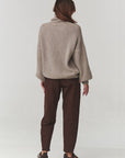 Turtleneck model 220795 Makadamia