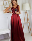 Long dress model 151607 Bicotone