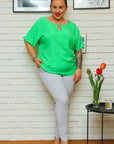 Plus size blouse model 169032 Karko