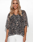 Blouse model 176192 Makadamia