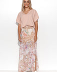 Long skirt model 176216 Makadamia