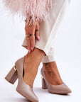 Block heel pumps model 177681 Step in style - Toi ‘n’ Moi Ltd