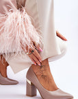 Block heel pumps model 177681 Step in style - Toi ‘n’ Moi Ltd