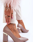 Block heel pumps model 177681 Step in style - Toi ‘n’ Moi Ltd