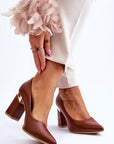 Block heel pumps model 177681 Step in style - Toi ‘n’ Moi Ltd