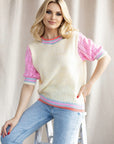 Short sleeve sweater model 178640 PeeKaBoo