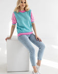 Short sleeve sweater model 178641 PeeKaBoo