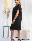 Plus size dress model 180442 Karko