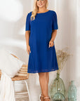 Plus size dress model 180450 Karko