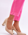 Block heel pumps model 181446 Step in style - Toi ‘n’ Moi Ltd