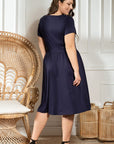 Plus size dress model 183285 Karko