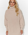 Turtleneck model 185214 Makadamia