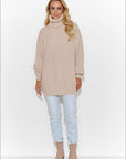 Turtleneck model 185214 Makadamia