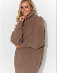 Turtleneck model 185216 Makadamia