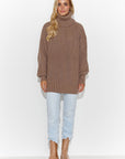 Turtleneck model 185216 Makadamia
